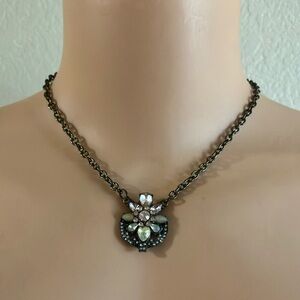 Hand Crafted One of A‎ Kind Floral Pendant Necklace